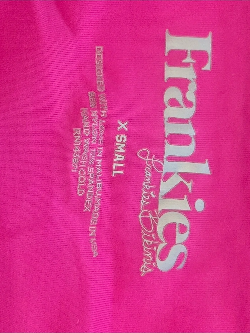 Frankie’s Bikinis Pink Cutout One-Piece Swimsuit